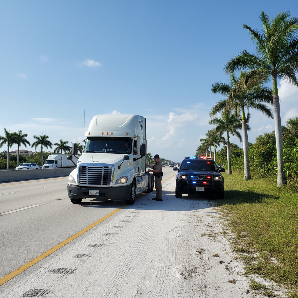 Florida Highway Patrol Makes Drunk Driving Arrest of Semi-Truck Driver on I-75