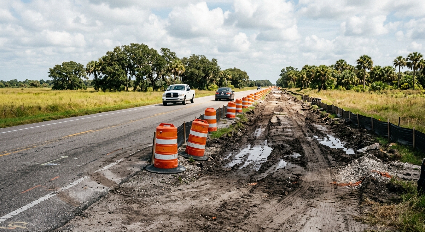 Volusia County Advances Orange Camp Road Widening and Drainage Plans for Flood Relief
